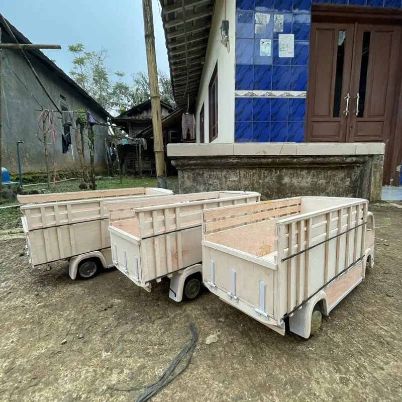 Slebor truk canter oleng SKL 14 Miniatur Toy satu set depan belakang 3