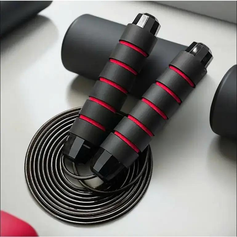 Dây Nhảy Thể Dục Lõi Thép Tập Thể Lực Boxing Nhảy Dây Có Tạ Sắt Dài 2,7m Nhiều Màu Chống Trượt