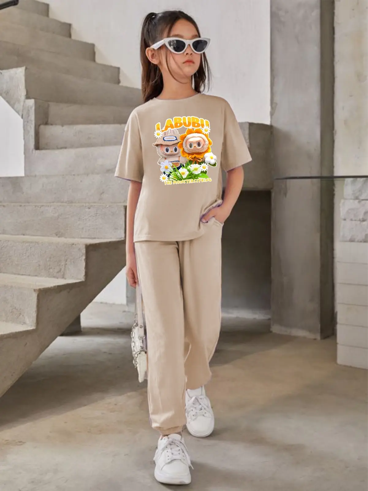 STELAN  LABUBU ANAK 5-12 TAHUN LENGAN PENDEK CELANA PANJANG | STELAN MOTIF ANAK LAKI LAKI | STELAN MOTIF ANAK PEREMPUAN | STELAN ANAK ANAK