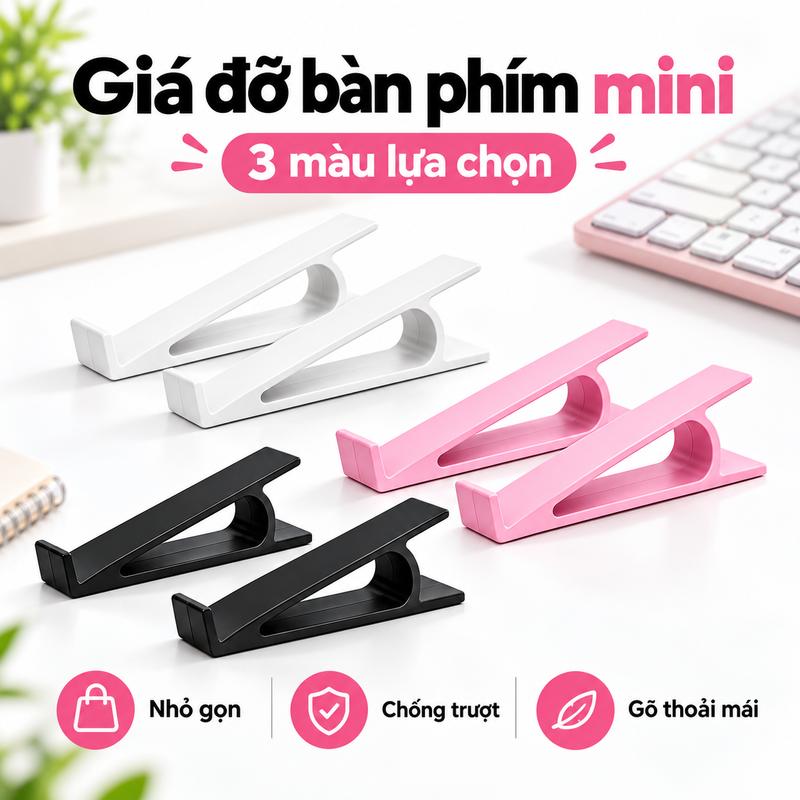 Giao nhanh | 1 cặp Giá đỡ bàn phím công thái học - Hỗ trợ cổ tay bền bỉ và thoải mái Nhẹ và dễ mang theo . chất lượng tốt Giá rẻ，Hàng sẵn