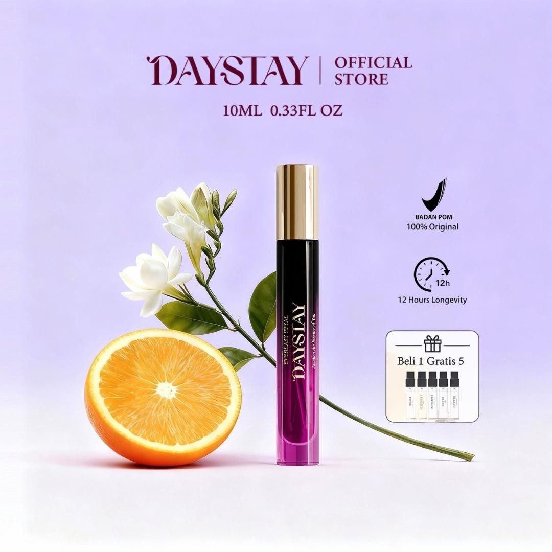 DAYSTAY Light Luxury Niche Perfume 10ml - Parfum Eksklusif Tahan Lama dengan Aroma Halus untuk Penggunaan Sehari-hari