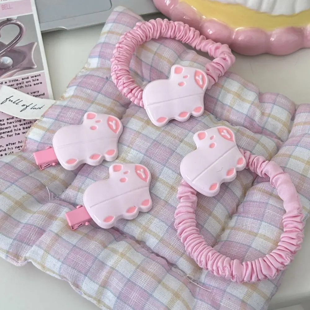 Cute Simple Capybara Hair Ties Elastic Sweet Hair Rope Cartoon Resin Ponytail Holder