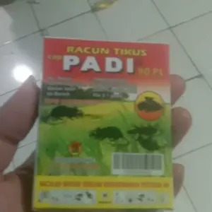 (1 Box) Racun Tikus Cap PADI Perbox Isi 10 Sachet