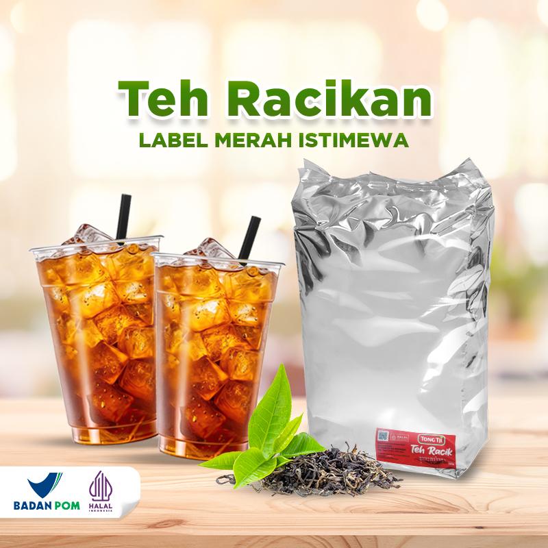 [PROMO] Tong Tji Teh Racikan Istimewa Label Merah Varian B per 1 pcs (500 gram) Teh Tubruk Bunga Melati untuk Kebutuhan Usaha Minuman 2