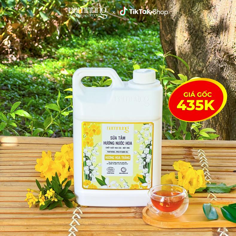   Rẻ Vô Địch   BIGSIZE GIÁ HỜI  Sữa Tắm Nước Hoa Cao Cấp hỗ trợ dưỡng ẩm dưỡng thể làm trắng da hỗ trợ giảm mụn lưng sữa tắm thiên nhiên Namnung CAN 2L chiết xuất mật ong hoa cúc  hương hoa trắng hoa sen hoa hồng  Chăm sóc da Dưỡng da nữ 