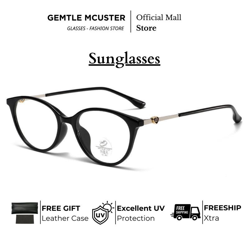 Kính Mắt Mèo Gọng Tròn Phong Cách Cổ Điển Siêu Nhẹ Dành Cho Nữ Thích Hợp Cho Người Cận Thị Không Trang Điểm Hiệu Ứng Bó Sát Gọng Kính Chống Ánh Sáng Xanh Cao Cấp 30323 Nhật Bản