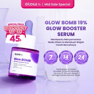 [LIVE] GLOW FX Glow Bomb Serum - Serum Glowing & Bekas Jerawat 19% Brightening Power pencerah