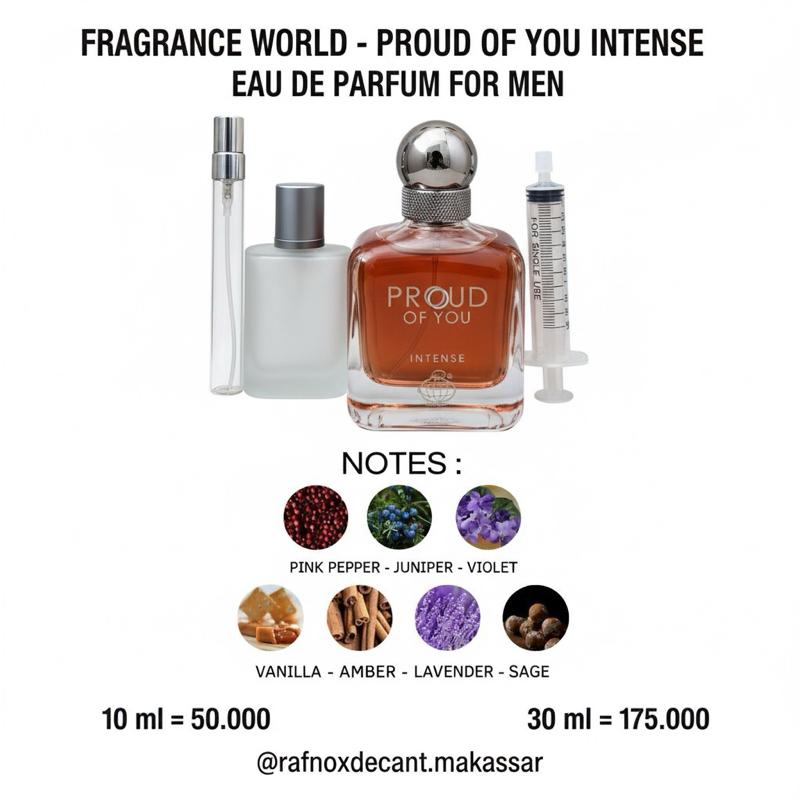 FRAGRANCE WORLD PROUD OF YOU INTENSE EAU DE PARFUM 10 ml
