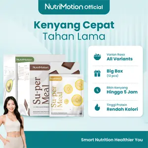 [Big Box] NutriMotion Su-per Meal | Pengganti Makan Harian yang Sehat dan Enak Dengan Chia Seed & Chickpeas