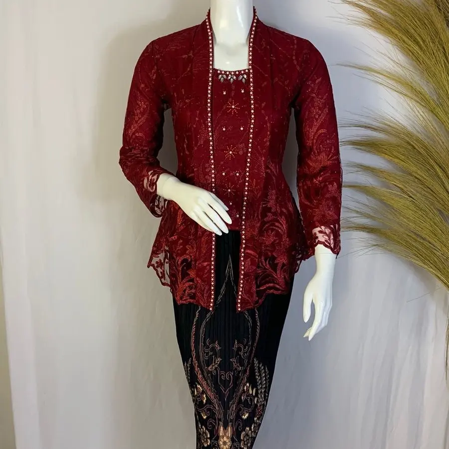 KEBAYA KUTU BARU PAYET MEWAH TILLE KEBAYA WISUDA LAMARAN KONDANGAN PESTA PERNIKAHAN