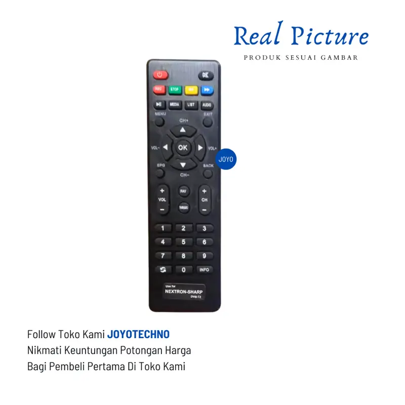 Nextron Remote STB Nextron TR1000 Set Top Box DVBT2 Nextron 3