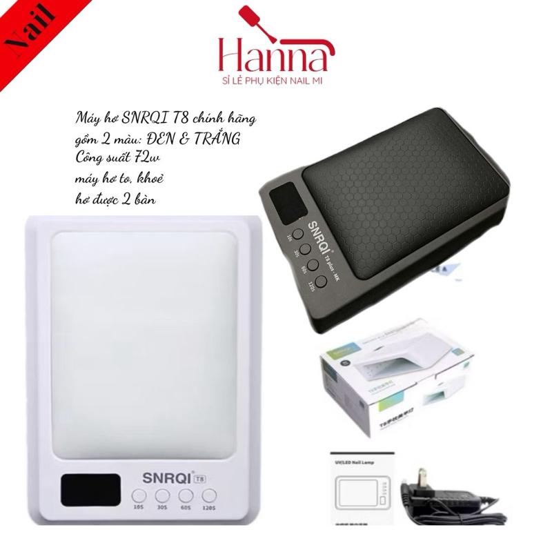 Máy Hơ sơn Gel T8 SNRQI chính hãng màu đen & Trắng -máy hơ to khoẻ khoang rộng