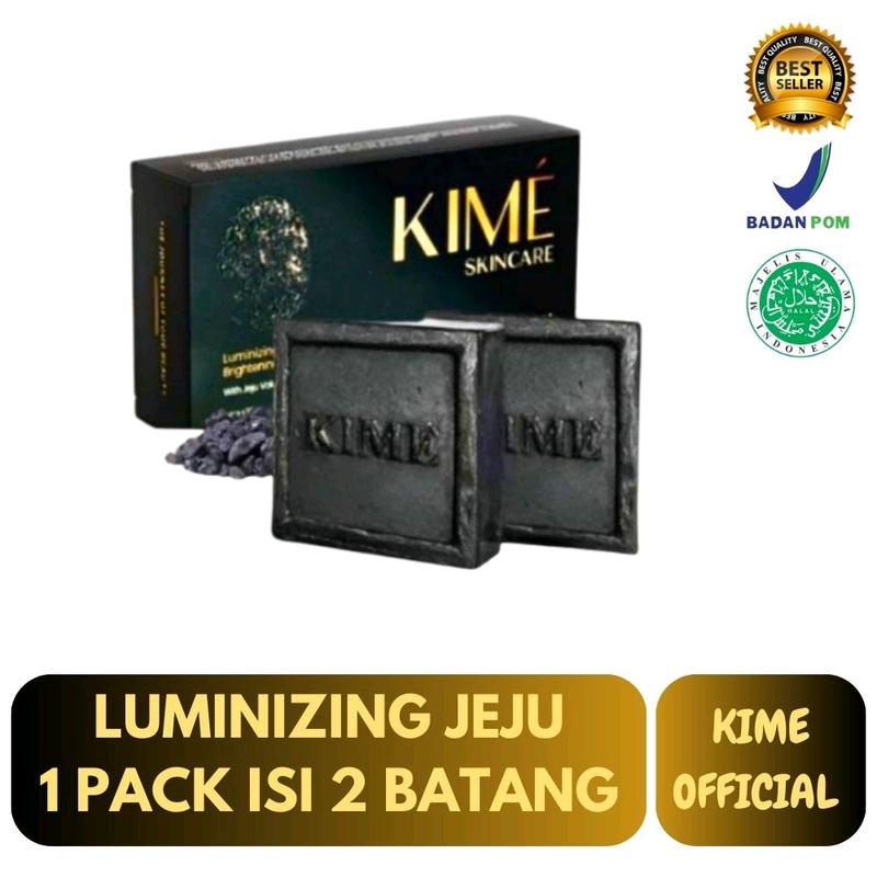 Sabun Kime Luminizing Jeju Brightening Soap Beauty Mencerahkan Kulit Tubuh 1