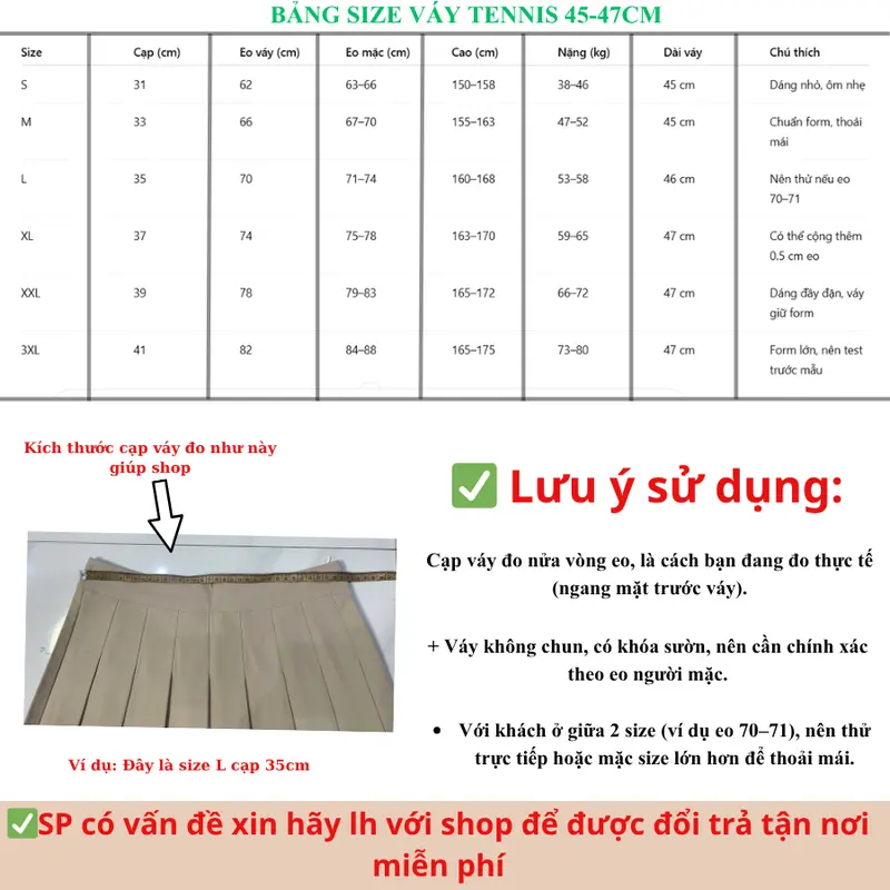 Chân váy xếp ly ngắn, chân váy tennis dài 45-47cm vải 2 biên (KHÔNG TÚI, KHÔNG CO GIÃN) Nữ Khuy khóa kéo boho 2