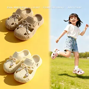 Sandal Sepatu Anak Perempuan Sandal Slop Jibbitz Pita Lucu Sandal Daily Anak Sandal Kodok Anak Cewek Ringan Anti Slip Ukuran 24-35 8929K-A 8929T-A