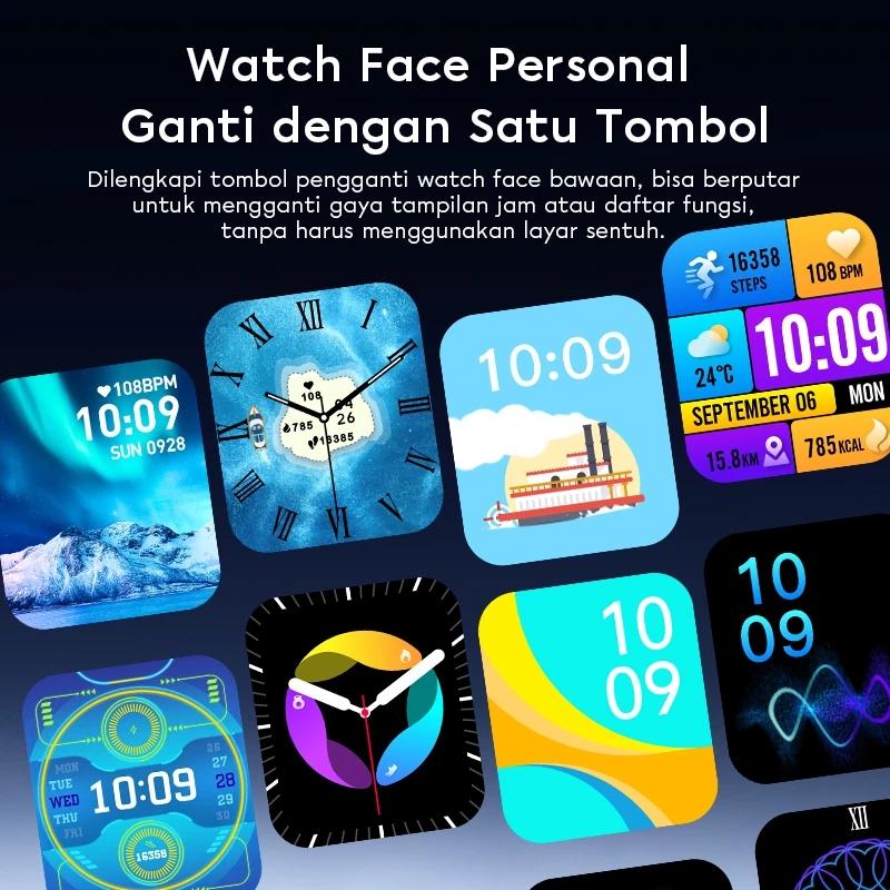 VIVAN Smart Watch 2.01 Inch Waterproof 1 ATM 100+ Sports Mode Professional Health Monitoring Battery 350mAh Up To 7 Days VWF19S Garansi 12 Bulan VIVAN Smart Watch 2.01 Inch Waterproof 1 ATM 100+ Sports Mode Professional Health Monitoring Battery 350mAh Up To 7 Days VWF19S Garansi 12 Bulan