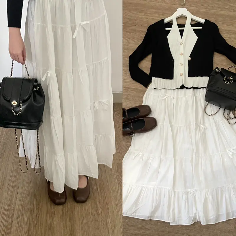 RX FASHION - PEONY SKIRT RIBBON / ALICE RIBBON MIDI SKIRT / RUBY ROK COQUETTE / COQUETTE MAXI SKIRT -PN 2