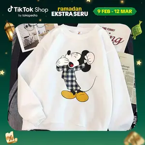 Korean Premium | Sweater Oversize Unisex Motif Kartun Cute | Korean Style Outfit Santai, Trendy & Stylish untuk OOTD Kekinian