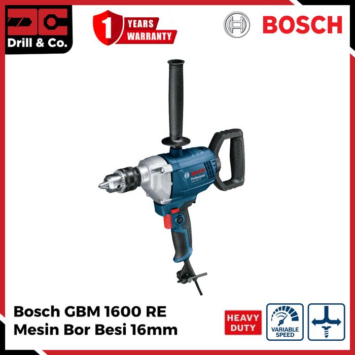 Gambar Bosch GBM 1600 RE Mesin Bor Besi 16mm / Mesin Bor dari Drill&Co Kota Administrasi Jakarta Barat Tokopedia