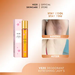 BPOM VeZe Roll-On Parfum Anti-perspiran Roll-On Deodoran Perawatan Ketiak untuk Perlindungan Keringat Terhadap Parfum Basah Ketiak - FZ81525