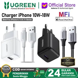 UGREEN Charger iPhone Lightning MFI USB A 10w 18w Fast Charging