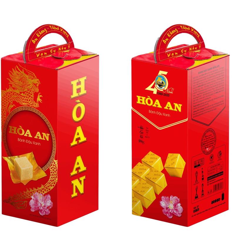 Combo 2hộp bánh đậu xanh Hoà An 1kg x2 -đặc sản Hải Dương