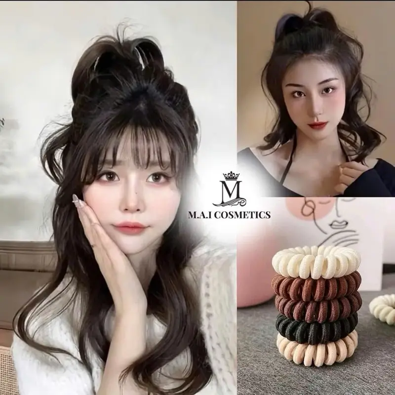 Chun Buộc Lò Xo Vải Hỗ Trợ Phồng Tóc - Nhiều Màu