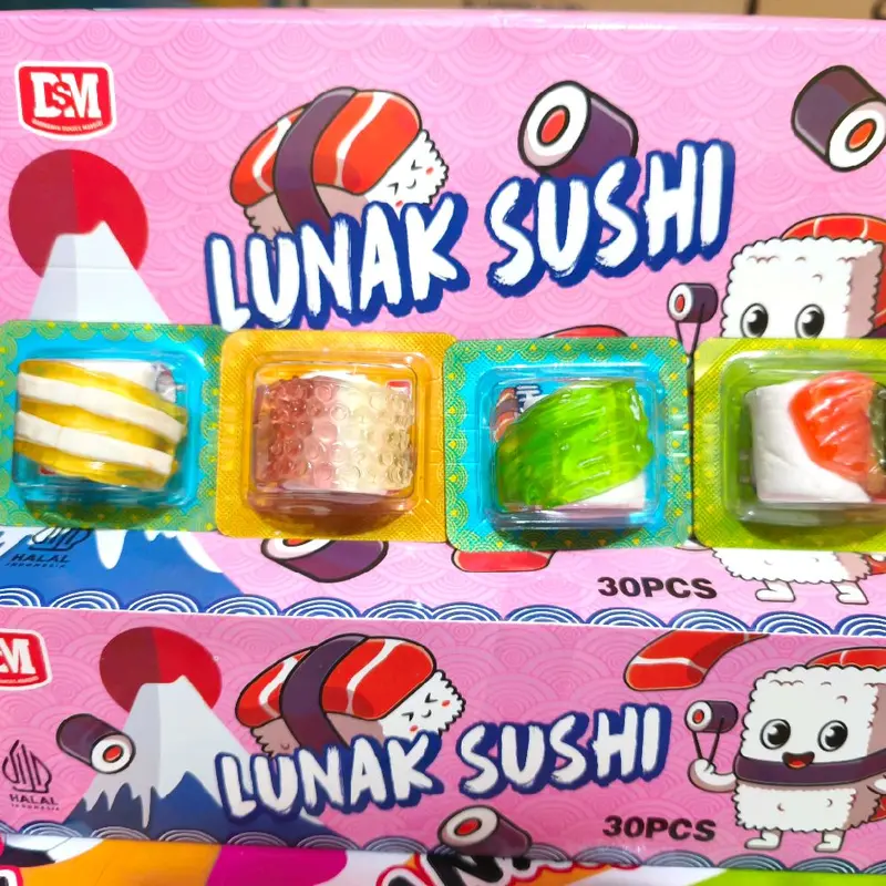 PERMEN LUNAK BENTUK SUSHI 30 PCS 0