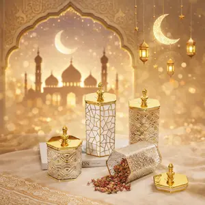 Surprice LIORA Toples Gold Kedap Udara / Toples Lebaran Mewah / Toples Kue Lebaran / Toples Penyimpanan Makanan