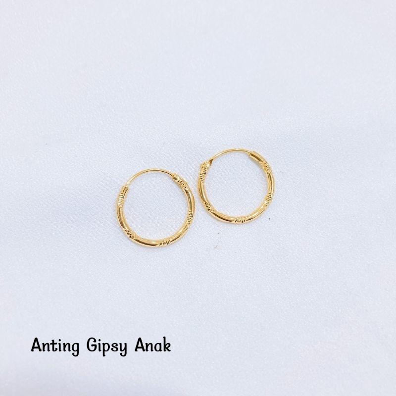 Anting Anak Gandul Kotak Anting Klip Titanium Anti Karat COD Cewek Costume Fashion 7