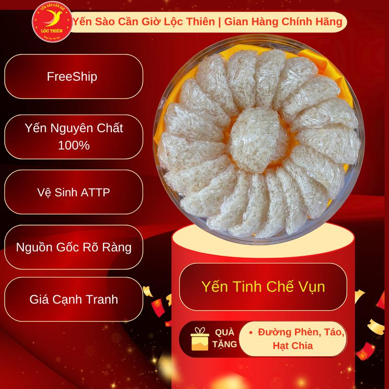 Yến Tinh Chế Vụn Nguyên Chất Hộp 100g 50g 25g 10g Có Quà Chưng YẾN SÀO CẦN GIỜ LỘC THIÊN