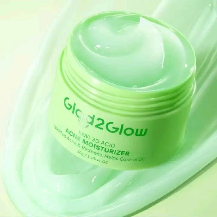 Glad2Glow 3D kiwi Moisturizer acne acid 30g