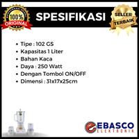 Gambar MIYAKO Blender BL 102 GS Kapasitas 1 Liter Jar Kaca 3 In 1 Daya 250 Watt Bergaransi Resmi dari Ebasco Elektronik Kab. Bandung Barat 3 Tokopedia