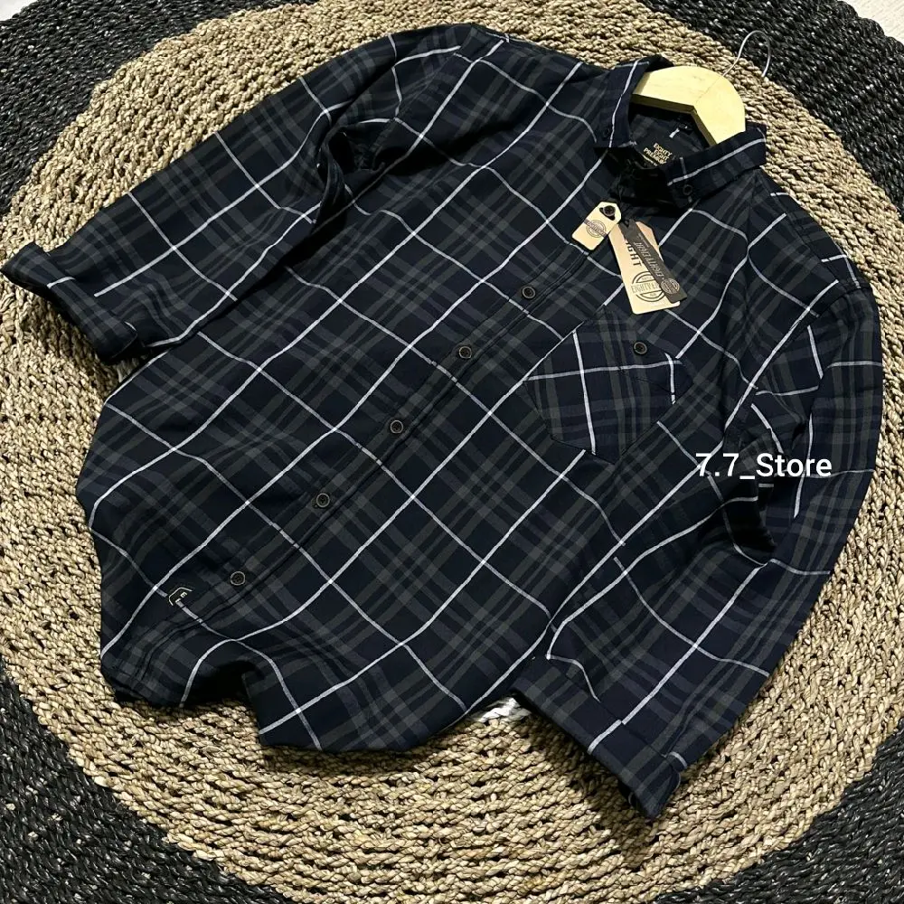 KEMEJA FLANEL BRIIL EIGHTY EIGHT Premium Lengan Panjang Kemeja Pria dan Wanita Terbaru Kuliahan Kemeja Motif Kekinian Kemeja Cowok Terlaris