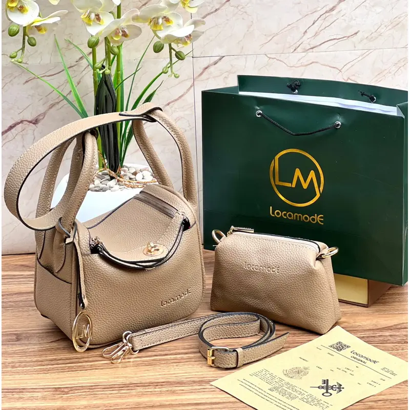 Tas Wanita Locamode LINDA 6010 Set Size 20cm free paperbag,bill,cover