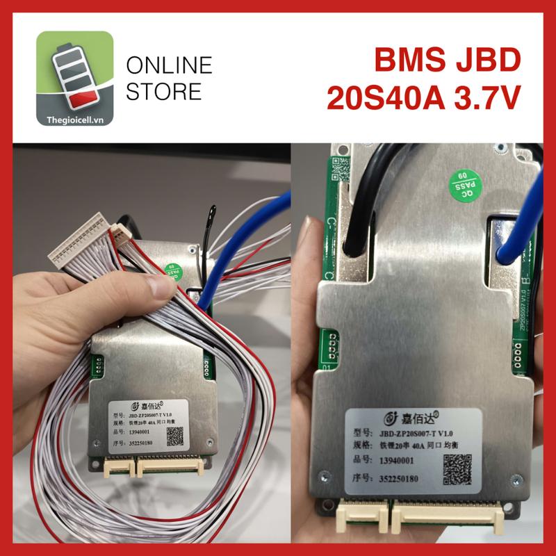 Mạch BMS JBD 20S 40A Cho Pin Li-ion 3.7V | JBD-ZP20S007-T V1.0 | Bảo Vệ Pin Xe…