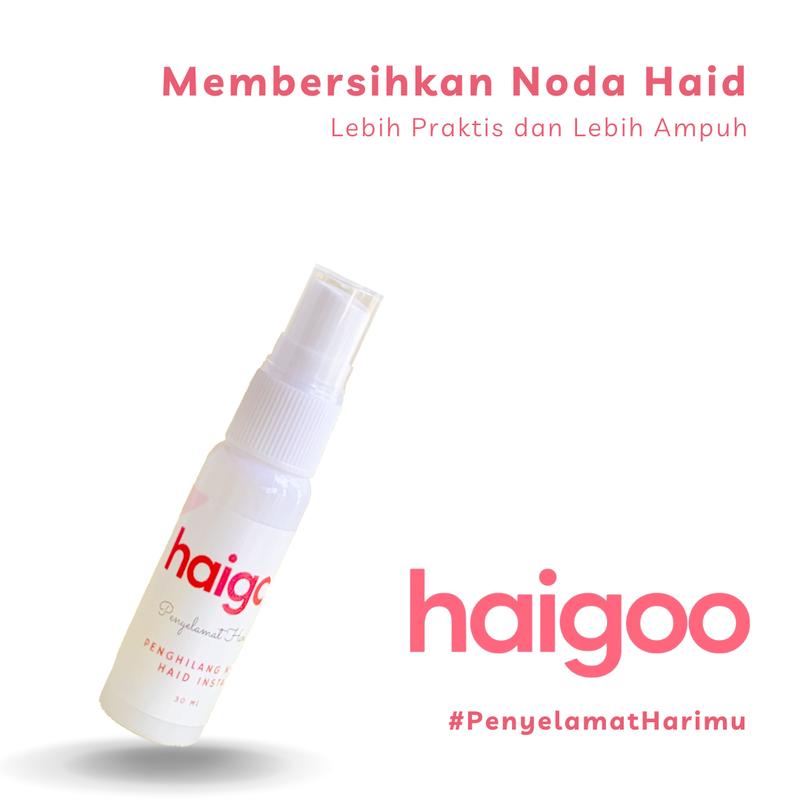 Paket Bundle: Haigoo Penghilang Noda Haid Instan Pembersih Noda Haid 30+60 Ml Traveling Size 3