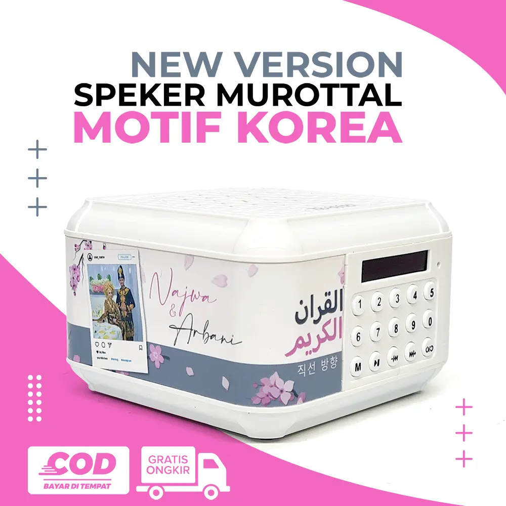Speaker Quran 30 Juz Bluetooth Chip 16 Gb Audio Al Quran Murottal 99 Qori (Bisa Cetak Nama)