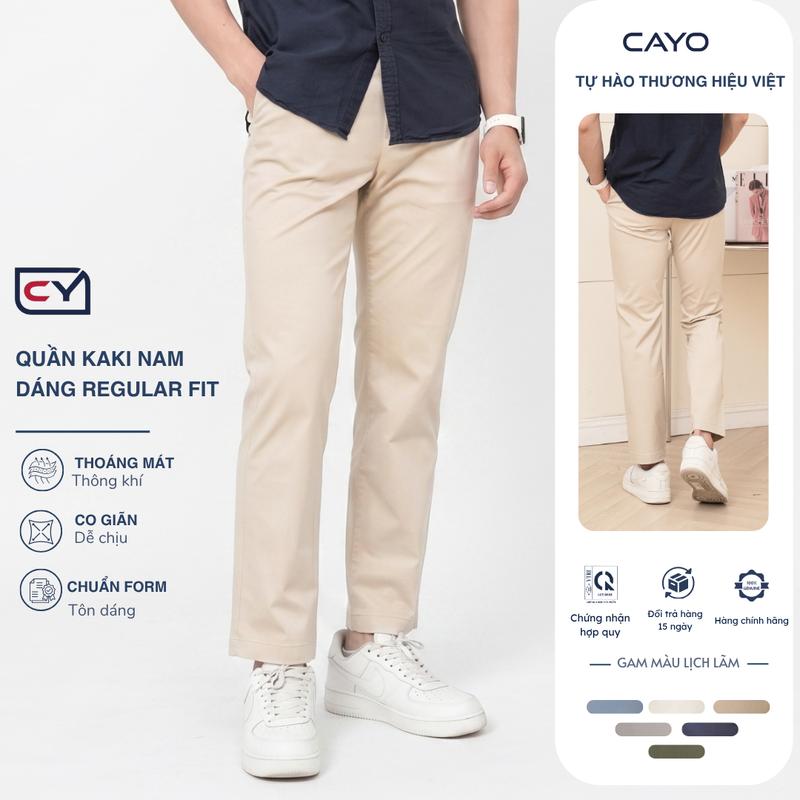 Quần Kaki Dài Form Regularfit 50kg-90kg  Kiểu Dáng Công Sở Chất Liệu Kaki Cotton Mềm Mại Co Giãn Xuất Xứ Việt Nam