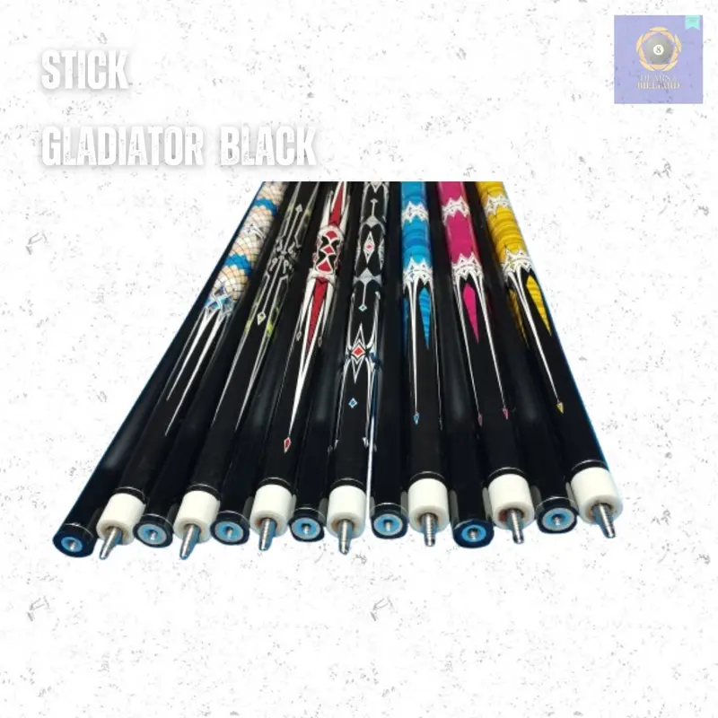 Stick Billiard Gladiator Black - Wood Cue - Gladiator Black Cue 1