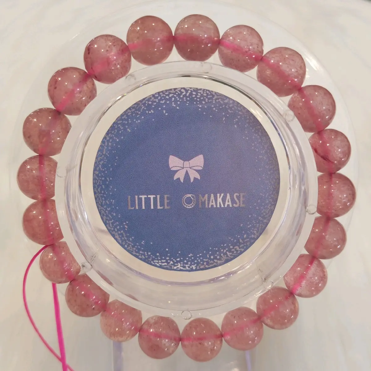 Natural Crystal Strawberry Quartz 9mm