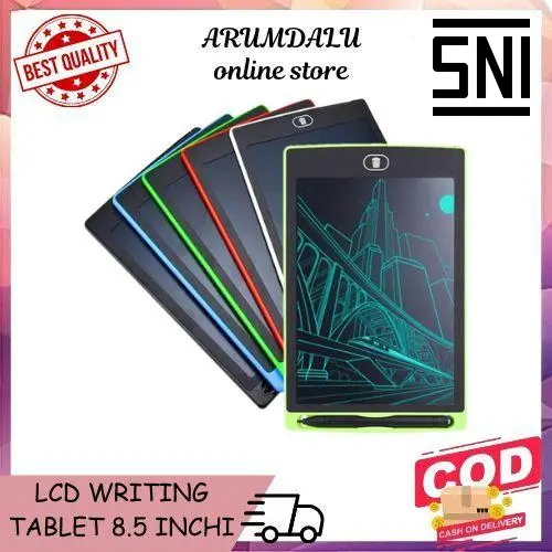 (BUBBLEWRAP) SNI LCD WRITING TABLET 8.5 INCHI MAINAN EDUKASI PAPAN LAYAR GAMBAR/TULIS BISA DIHAPUS 0