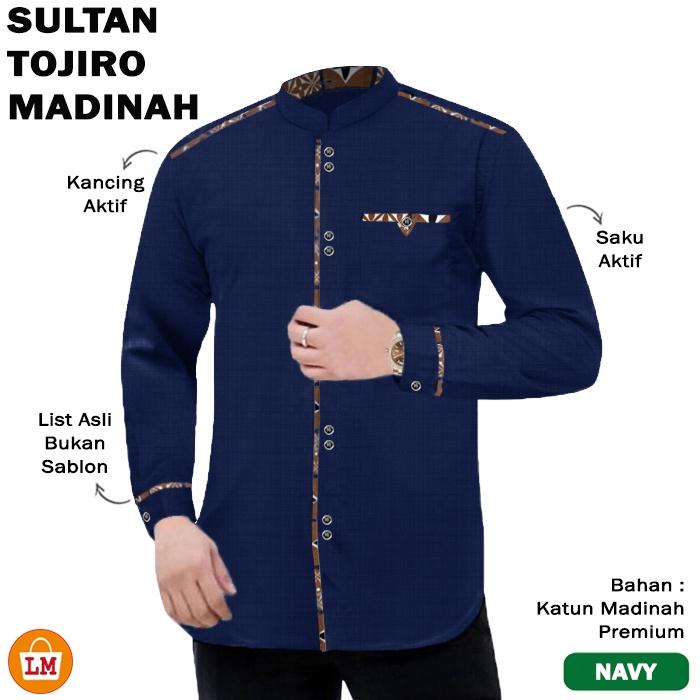LM 31662 Baju Koko Pria Muslim SULTAN TOJIRO MADINAH Katun Premium Big Size Oversize Terbaru M-3XL 5