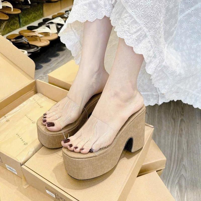 HM-10 DÉP XUỒNG vai trong đế cao 9cm dành cho nàng đi chơi đi tiệc đây ạ