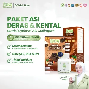 Mom Uung Paket ASI Deras Berkualitas - ASI Booster + Susu Mylkflow 5 Sachet + Cookie Mylkflow - Pelancar ASI Halal BPOM