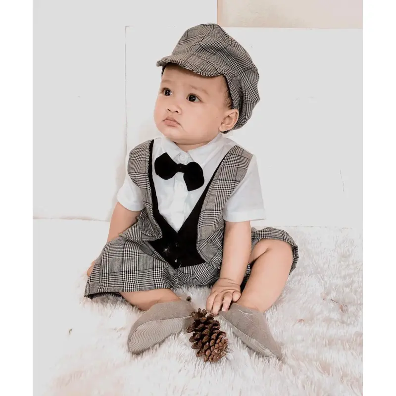 TUXEDO (plus vest/rompi) Baju setelan kemeja romper bayi pergi pesta kondangan formal fashion anak 3 LAYERS JAS JANGKAR oscar ken PAUS GRIZZ PINGUIN CAPTAIN TIKUS JOHN CRABBY zebra vest