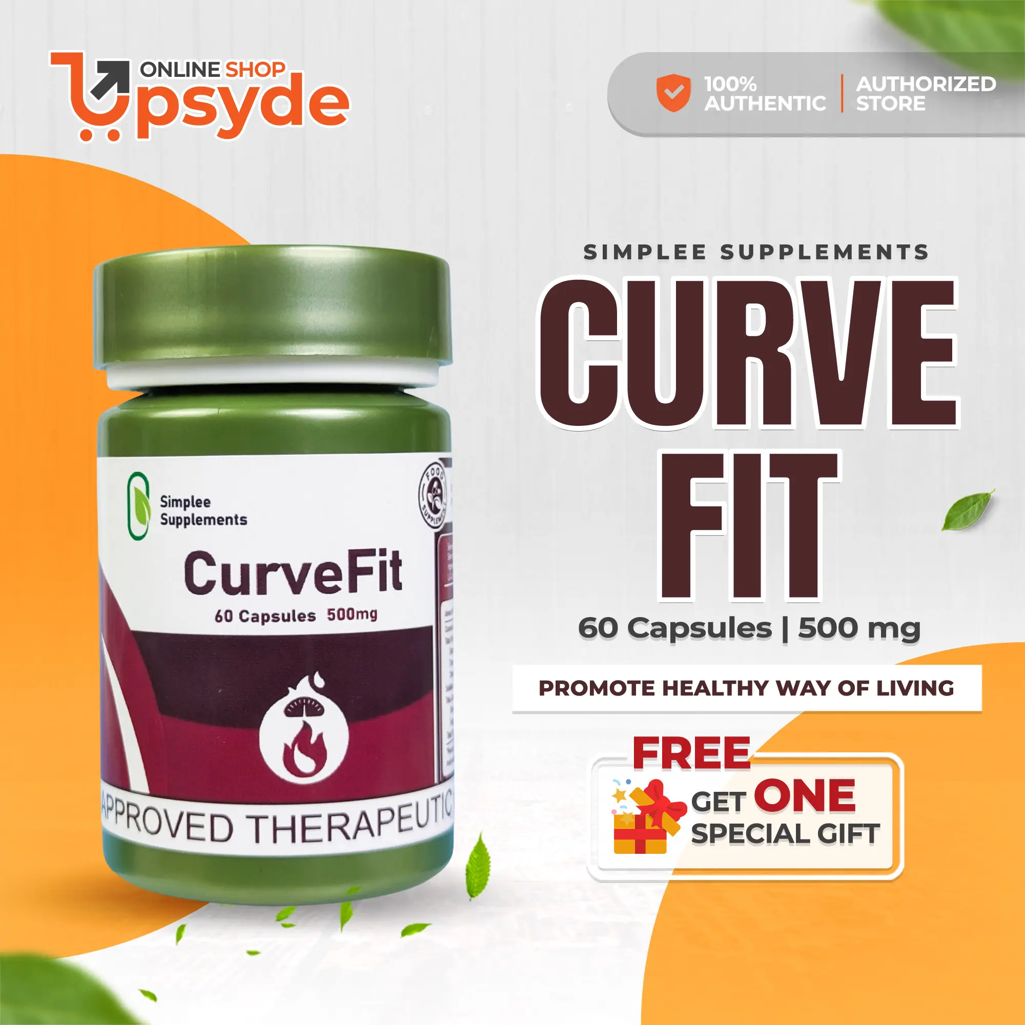 Simplee CurvFit Capsule Supplement - 500 mg, 60 Capsules - Healthcare ...