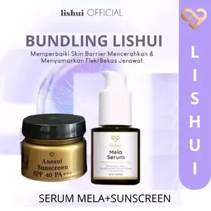 LISHUI BUNDLING SUNSCREEN+MELA SERUM / LISHUI SUNSCREEN SPF35 PA+++ DAN SERUM MELA Perawatan Wajah
