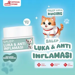 NOVAMOS Salep Luka dan Anti Inflamasi Kucing dan Anjing, Menyembuhkan Luka Terbaik Anti Inflamasi Ampuh Mengatasi Luka Pasca Operas, Luka Bakar, Luka Bernanah Pada Kucing Anjing Kelinci 10 Gram abses cat cream