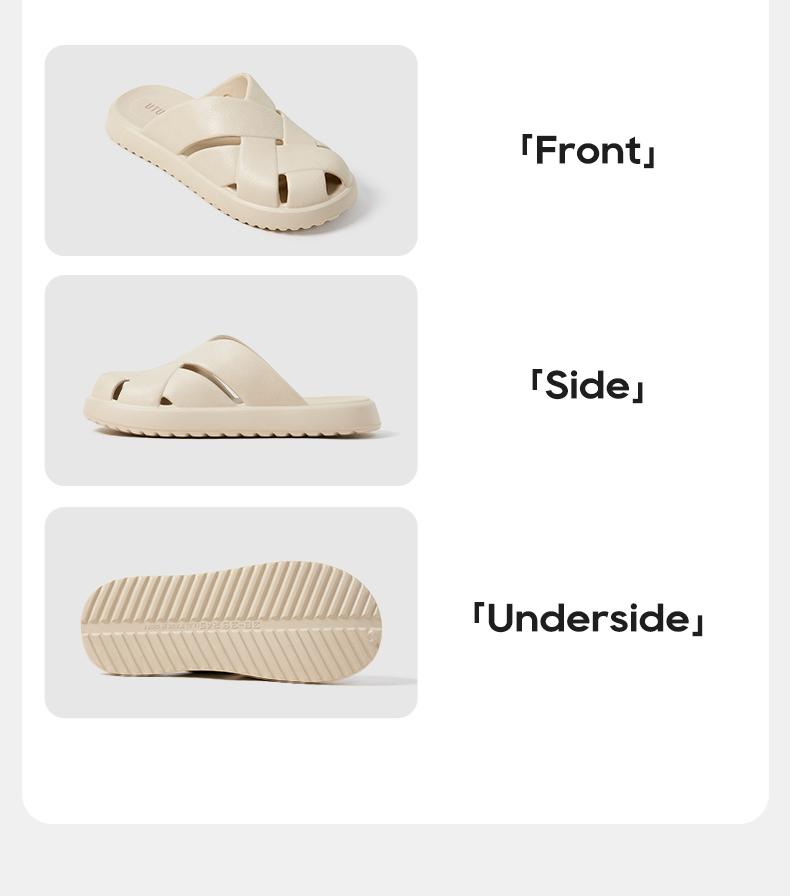 UTUNE Sandal Anyaman EVA Nyaman Ringan Anti Slip untuk Pria Wanita Cocok Dipakai di Rumah Pantai Jalan-jalan Trend 2025 Shoes Sendal